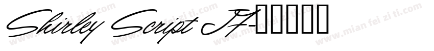 Shirley Script JF字体转换